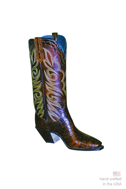 The White River - Alligator Cowboy Boots: 34A
